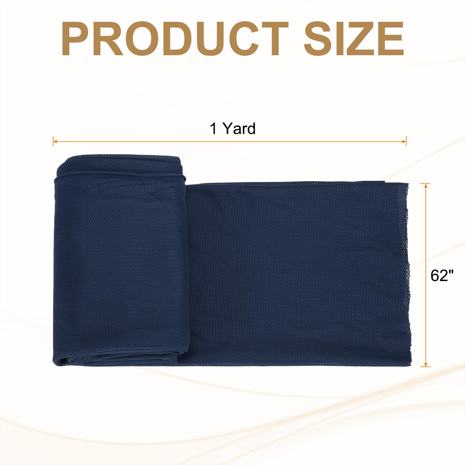 PATIKIL 62 Inch Wide Mesh Fabric Slightly Stretchy for Sewing Backpack Pocket and Straps Netting Clothes, Netting Bags - Image 2