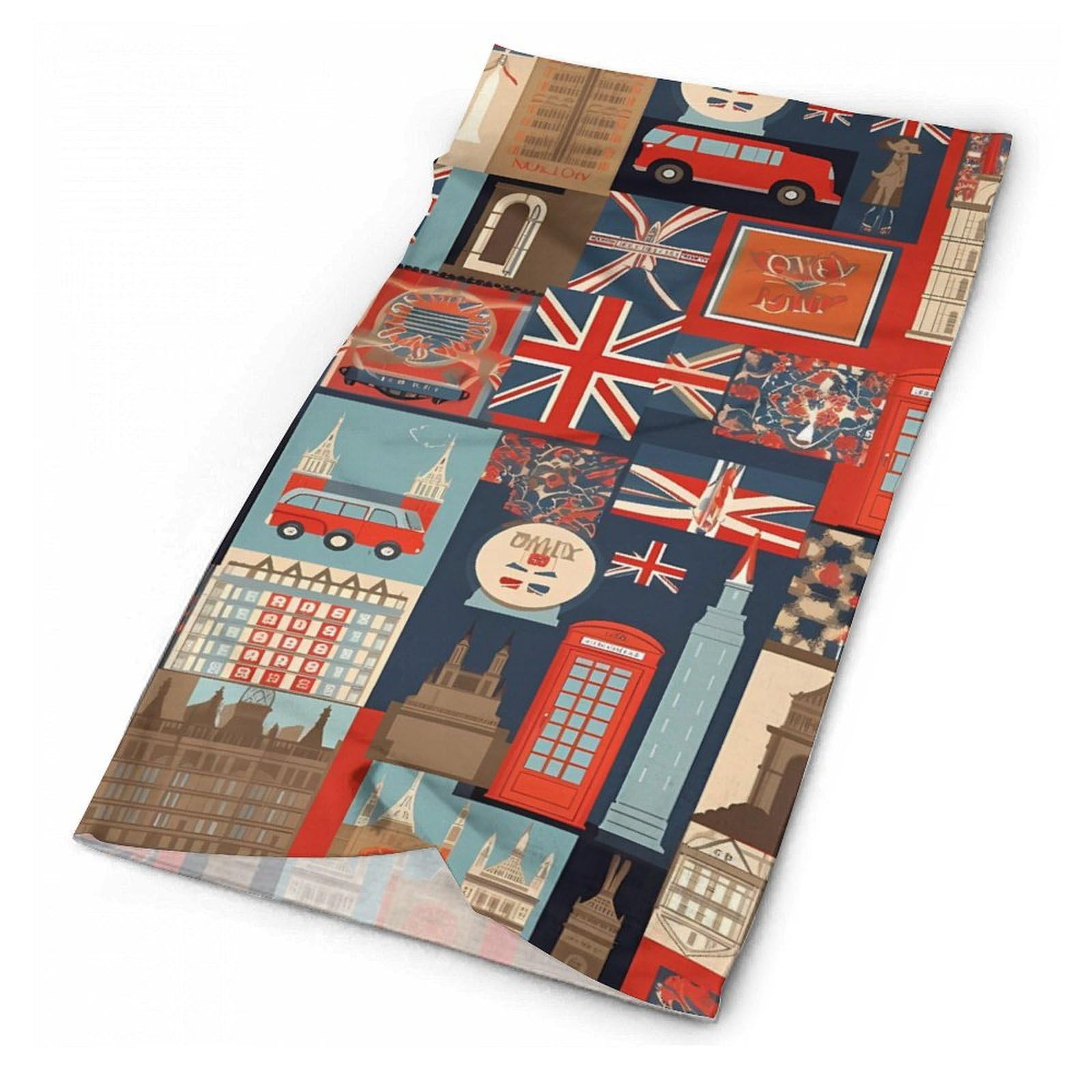 FZQVSGW Balaclava Neck Gaiter England Symbols Neck Face Mask Windproof Scarf Face Cover for Men Women