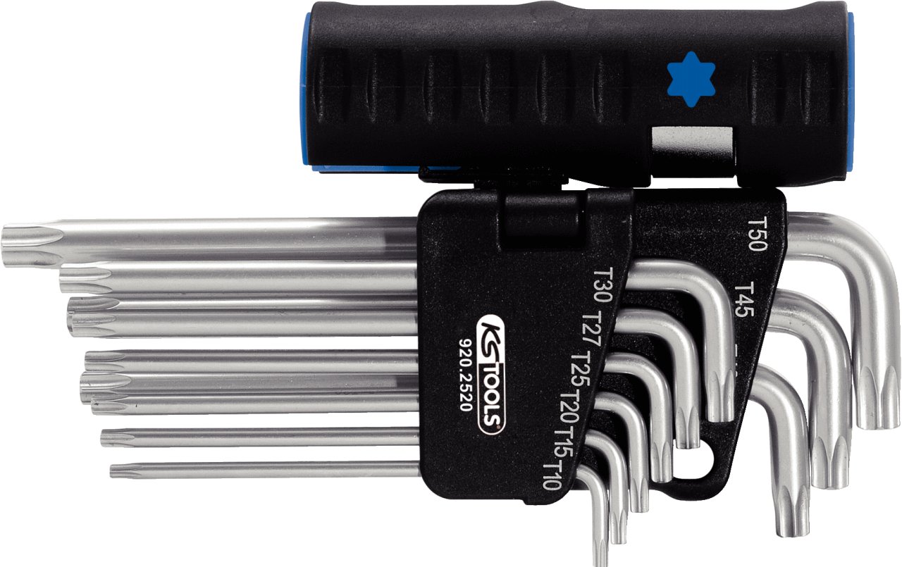 KS Tools 920.2520 Classic 3-in-1 Long TX Key Wrench Set, Clear
