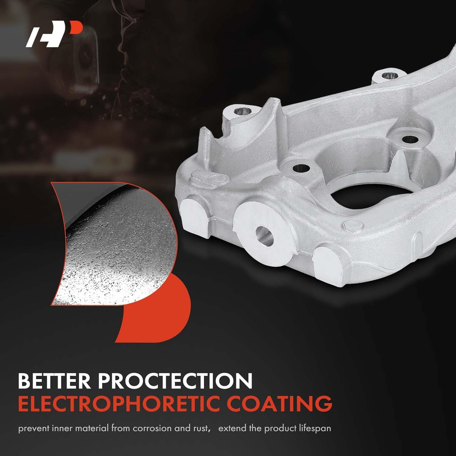 A-Premium Front Suspension Steering Knuckle, Left Driver Side, Compatible with Ram 1500 2011-2018, 1500 Classic 2019-2021 & Dodge Ram 1500 2003-2010, 4WD Only