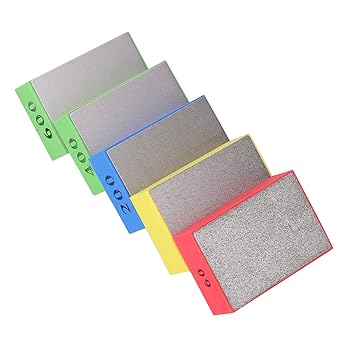 Adium Grinding Block, Trimming High Strength Hand Polishing Pads Reusable with Elastic Sponge for Concrete for Glass for Tile