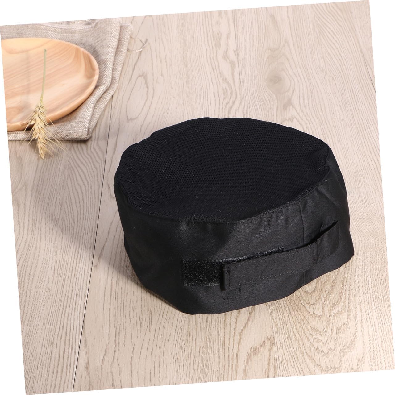 Toyvian Breathable Mesh Chef Hat Black Adjustable Skull Cap for Professional Catering Kitchen Cooking Use One Size Fits Most