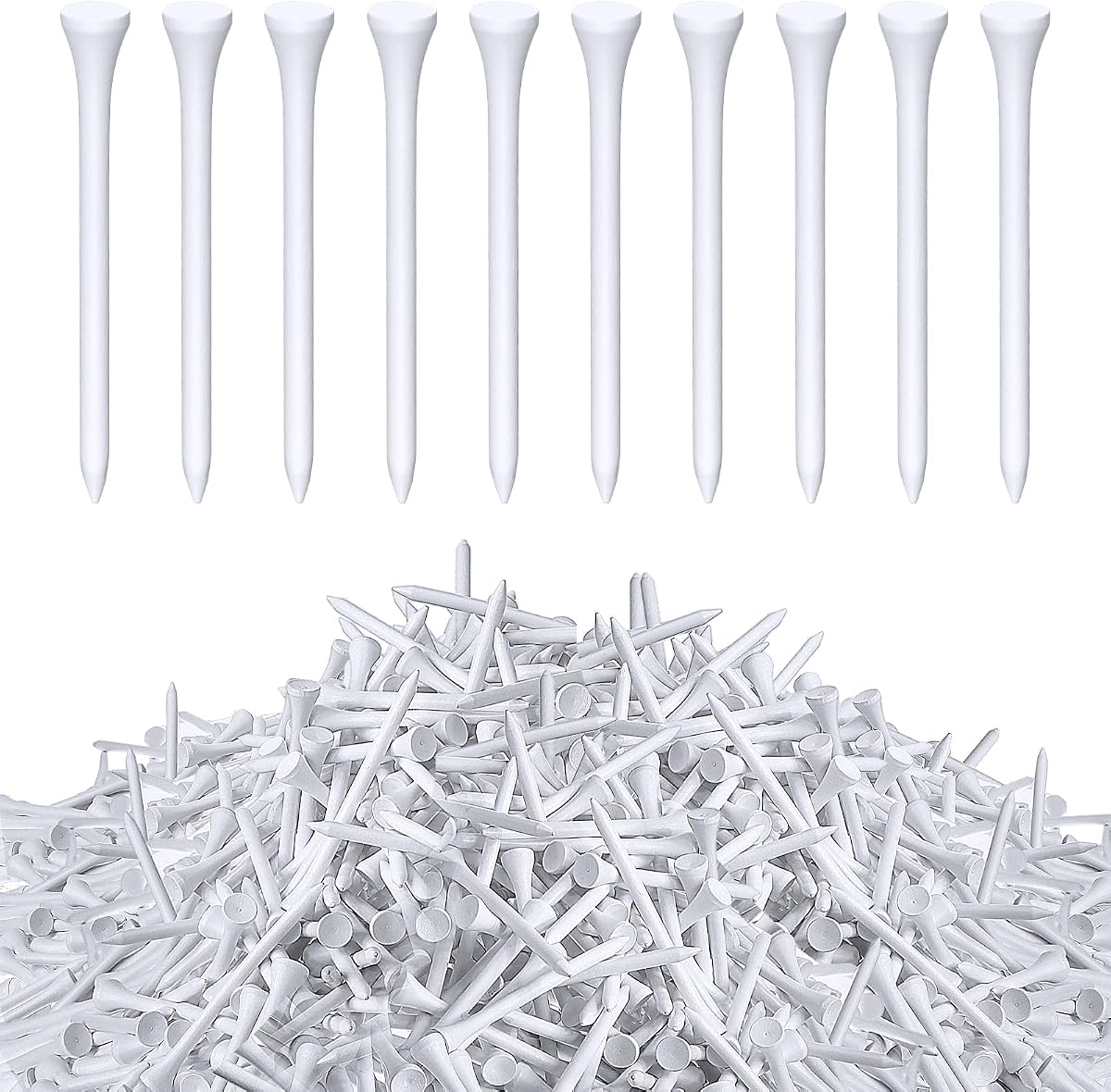 Vinsot 1000 Pcs Golf Tees Bulk 3-1/4 Wooden Tees