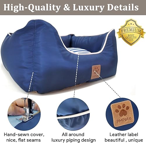 Miniatura 6 de Asiento de automóvil para perros pequeños de alta calidad, asientos de automóvil impermeables para perros pequeñosmedianos, asiento para mascotas