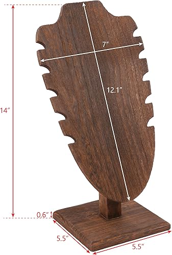 Miniatura 2 de MOOCA Soporte de exhibición independiente para collar con caballete, soporte de exhibición para múltiples collares, soporte de joyería de pendiente