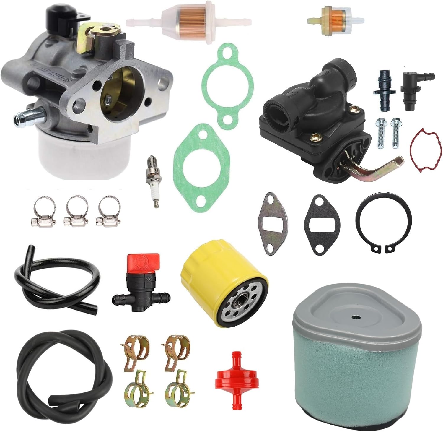 Carburetor Fits for Kohler AM125355 LT133 LT150 LT155 LTR155 GS30 CV12.5 CV13S CV13T CV14 CV14S CV15S WITH 52 050 02-S OIL FILTER, 12 083 05, 1255902-S