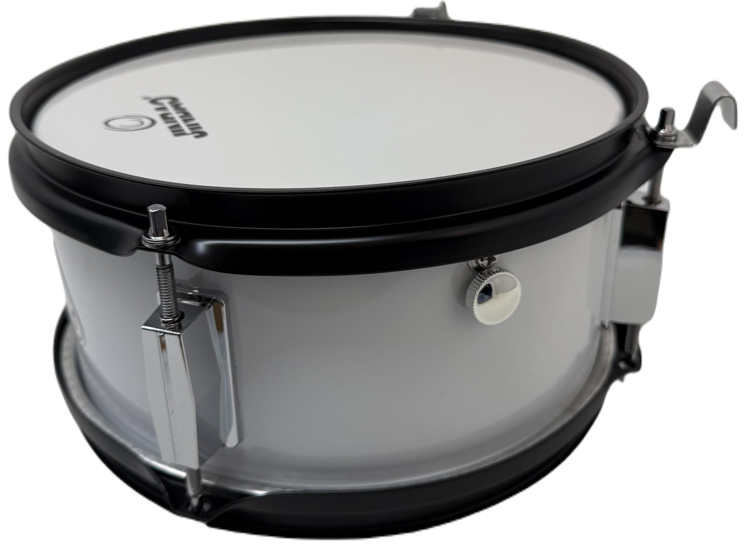 ROCKSTAR - Tambor Caja de Madera Afinable para jóvenes músicos Jinbao L1005WH incluye Correa y Baquetas, Instrumento Musical para Banda Infantil