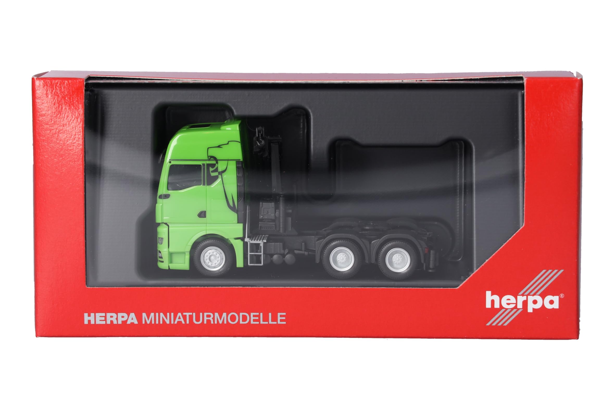 Camion Miniature Herpa MAN ETGX 2 Essieux – Échelle 1:87 – Rouge – Collection Allemagne