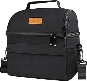 Bolsa De Almuerzo Opux Con Doble Compartimento Aislante Para | Envío Gratis