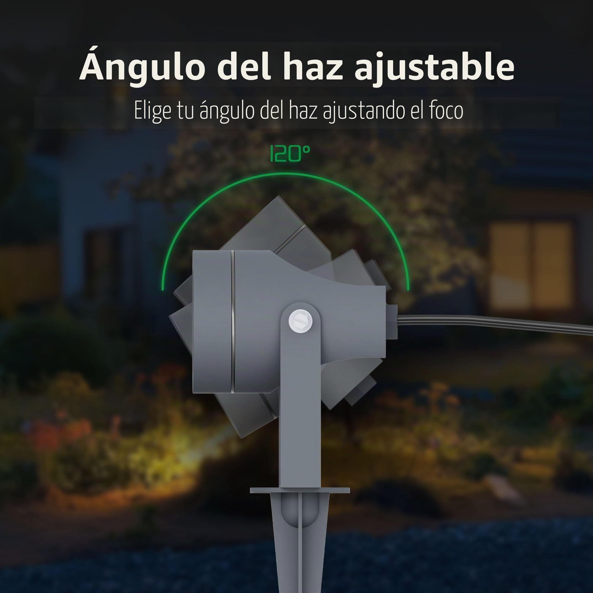 Ledvion Foco de Jardín LED IP44 GU10 1W 6 unidades piqueta sin bombilla | Para jardin terraza entrada caminos parterres e iluminacion exterior decorativa