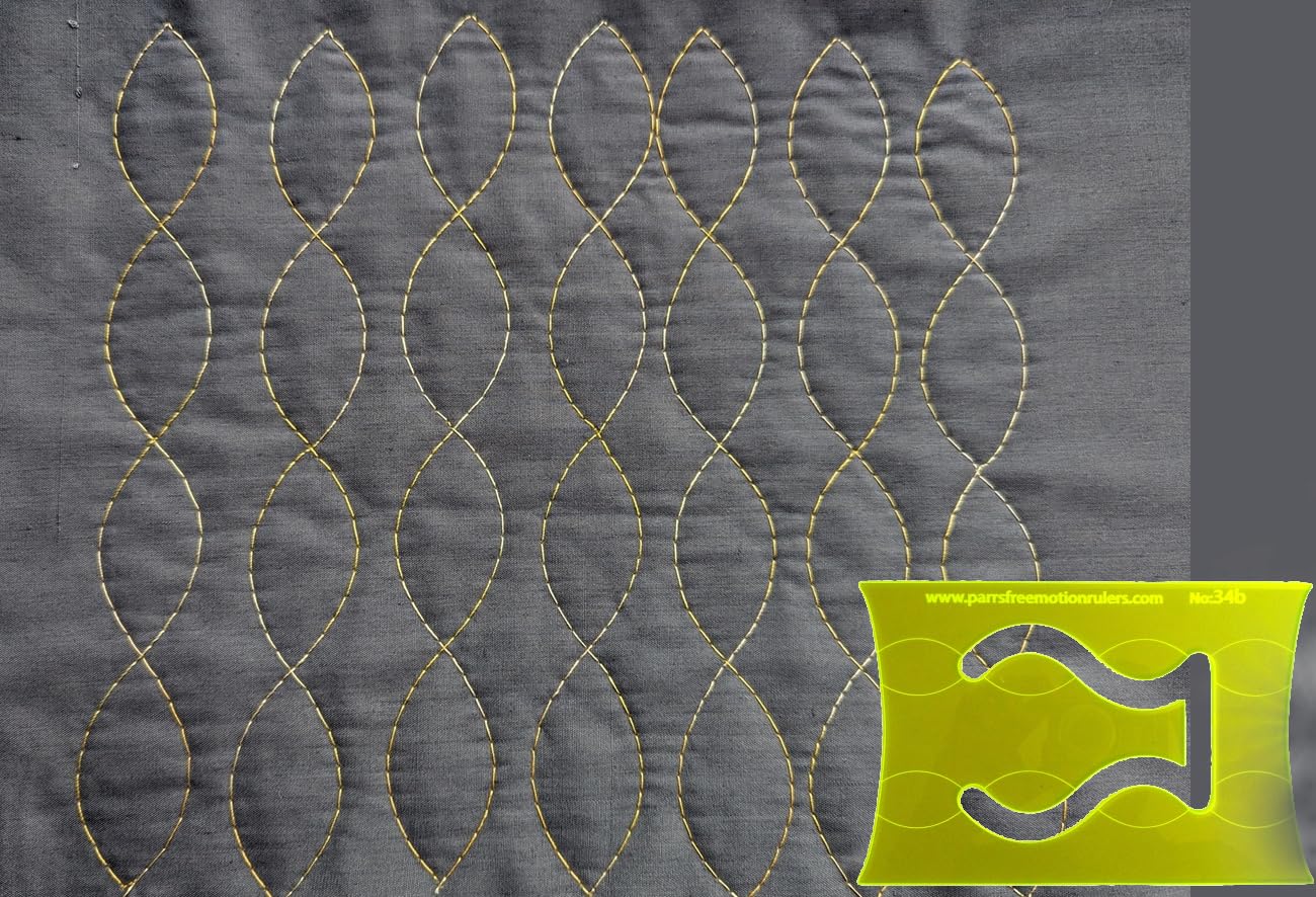 Cable, Celtic Motif & Petals Free Motion Quilting Ruler