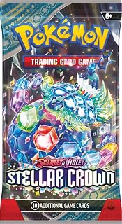 POKEMON TCG: Scarlet & Violet Stellar Crown BOOSTER PACK (1 PACK) - 10 Cards