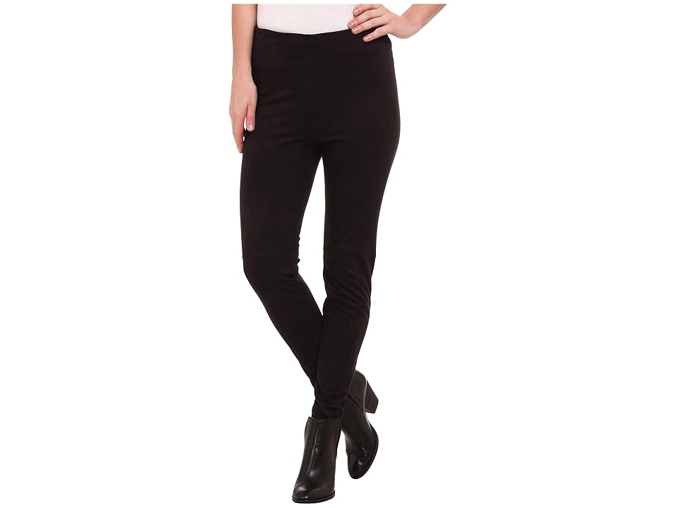 

Lysse High Waist Suede Leggings (Black) Women's Casual Pants