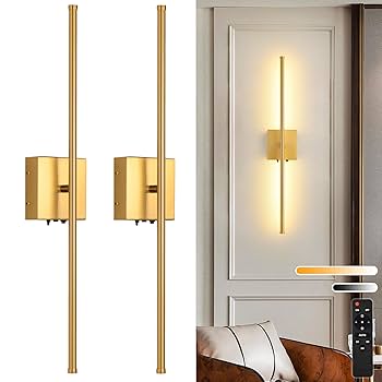 Battery Operated Wall Sconces Set of 2, 11000mAh Wireless