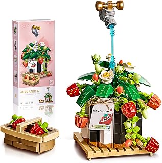 Flower Building Toys Sets Compatible with Legos Flowers, Mini Bricks Bonsai Model Creative DIY Building Blocks Kits for for Anniversary, Mother's Day, Birthday Gift