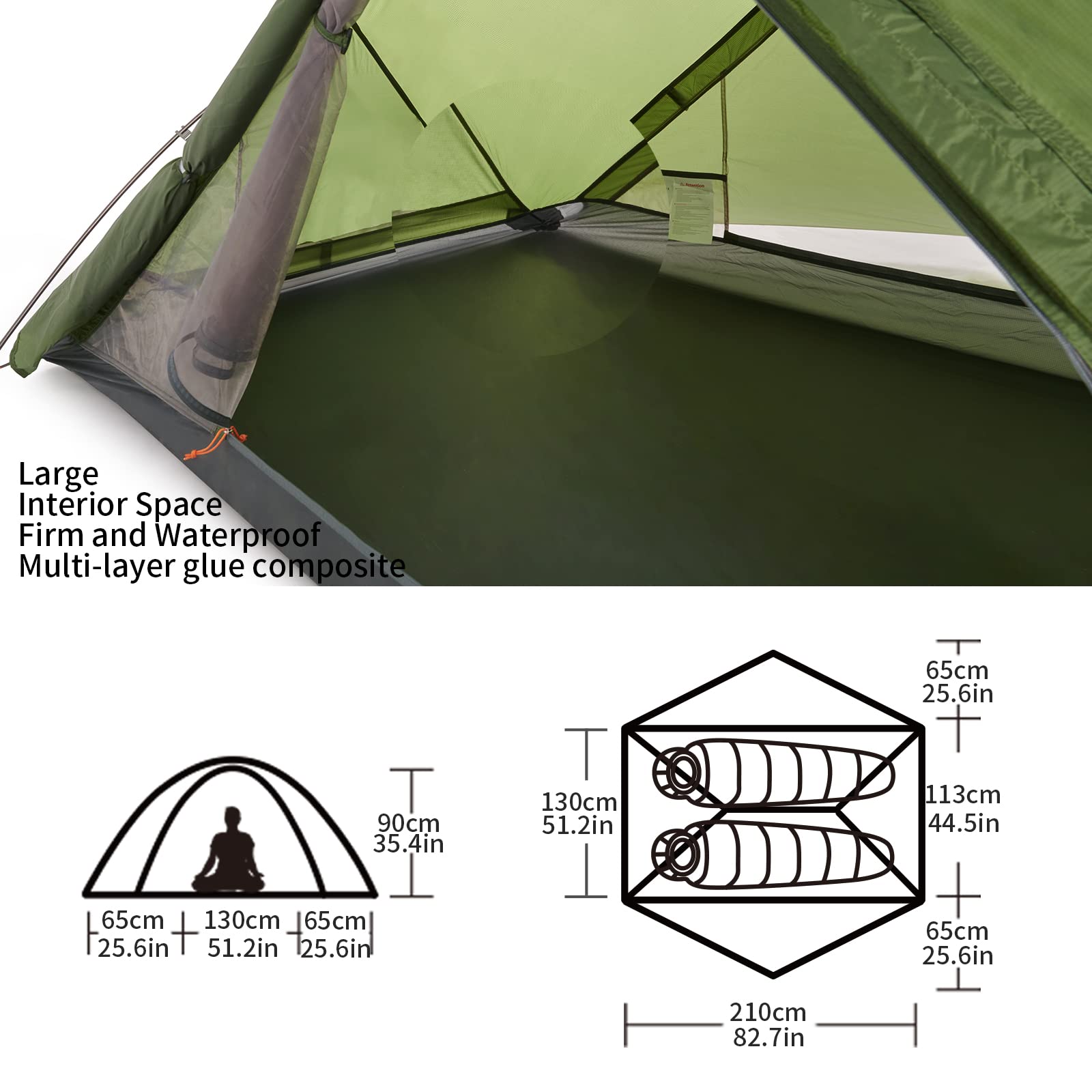 Amazon.co.jp: Naturehike VIK 2人用 超軽量 バックパッキング