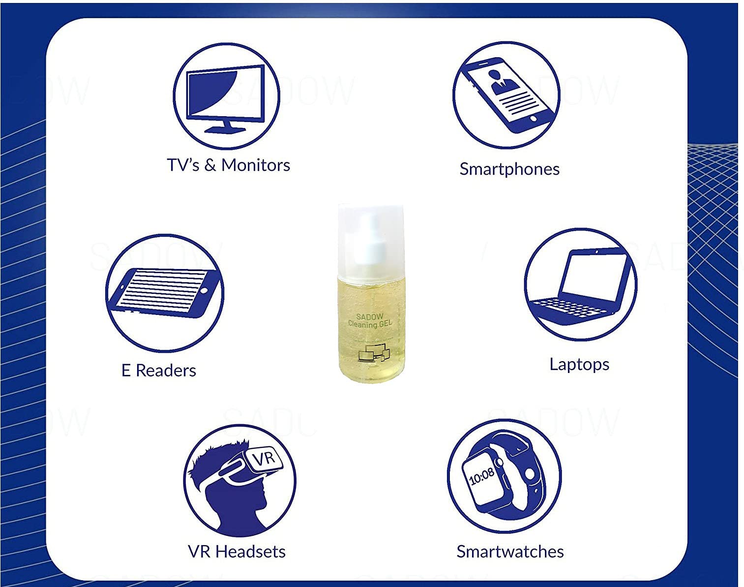 Sadow Perfumed Screen Cleaner Fluid Gel LCD Cleaning Kit, Liquid Solution with Cloth to Clean Mobile/Laptop LCD and LED Screen Cleaner with Cloth-200ml 4