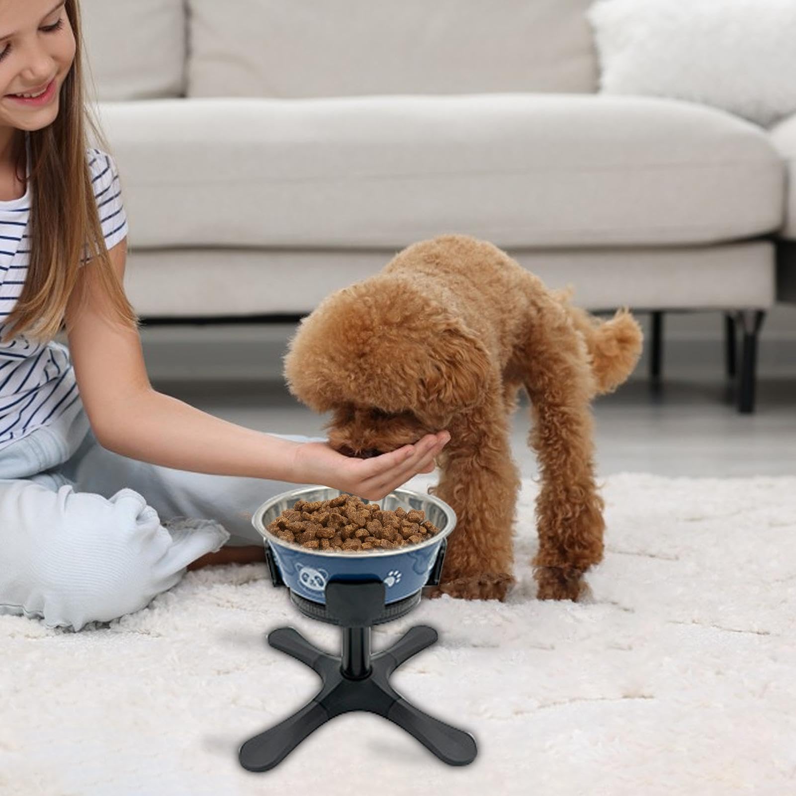 Support de gamelle pour chien – Support de gamelle surélevée simple pour