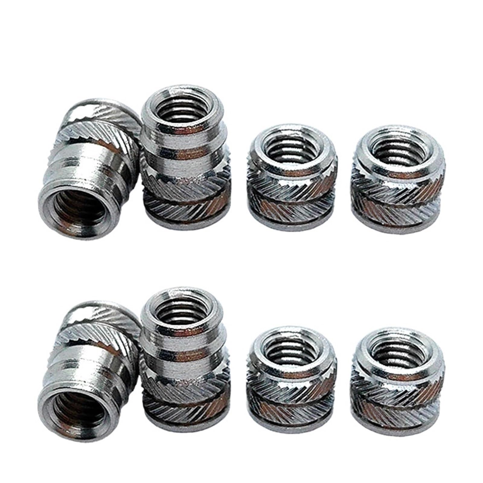 M3 M4 M5 Edelstahl-Wärmesatz-Einsatzmuttern for 3D-Drucker, Heißschmelz-Einsatz-Spritzguss-Einbettungsmutter mit Gewinde(M5x9.5xOD7.5 (20pcs))