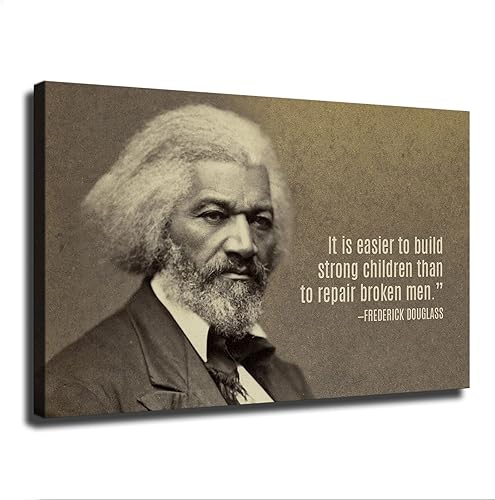 Frederick Douglass - Póster en lienzo inspirador de educación, escala gigapixel, 4_00x, arte de pared moderno y estético, arte de pared, decoración