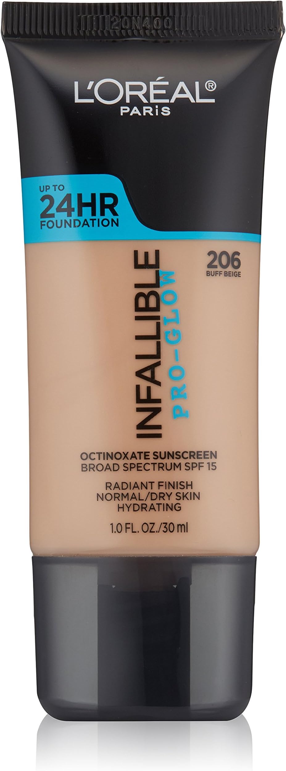 L'Orรฉal Paris Infallible Pro-Glow Foundation, Buff Beige, 1 fl. oz.