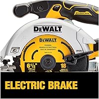 Vista 5 de DEWALT 20V MAX* Circular Saw, 6-1/2-Inch, Cordless, Battery and Charger Included (DCS565P1)