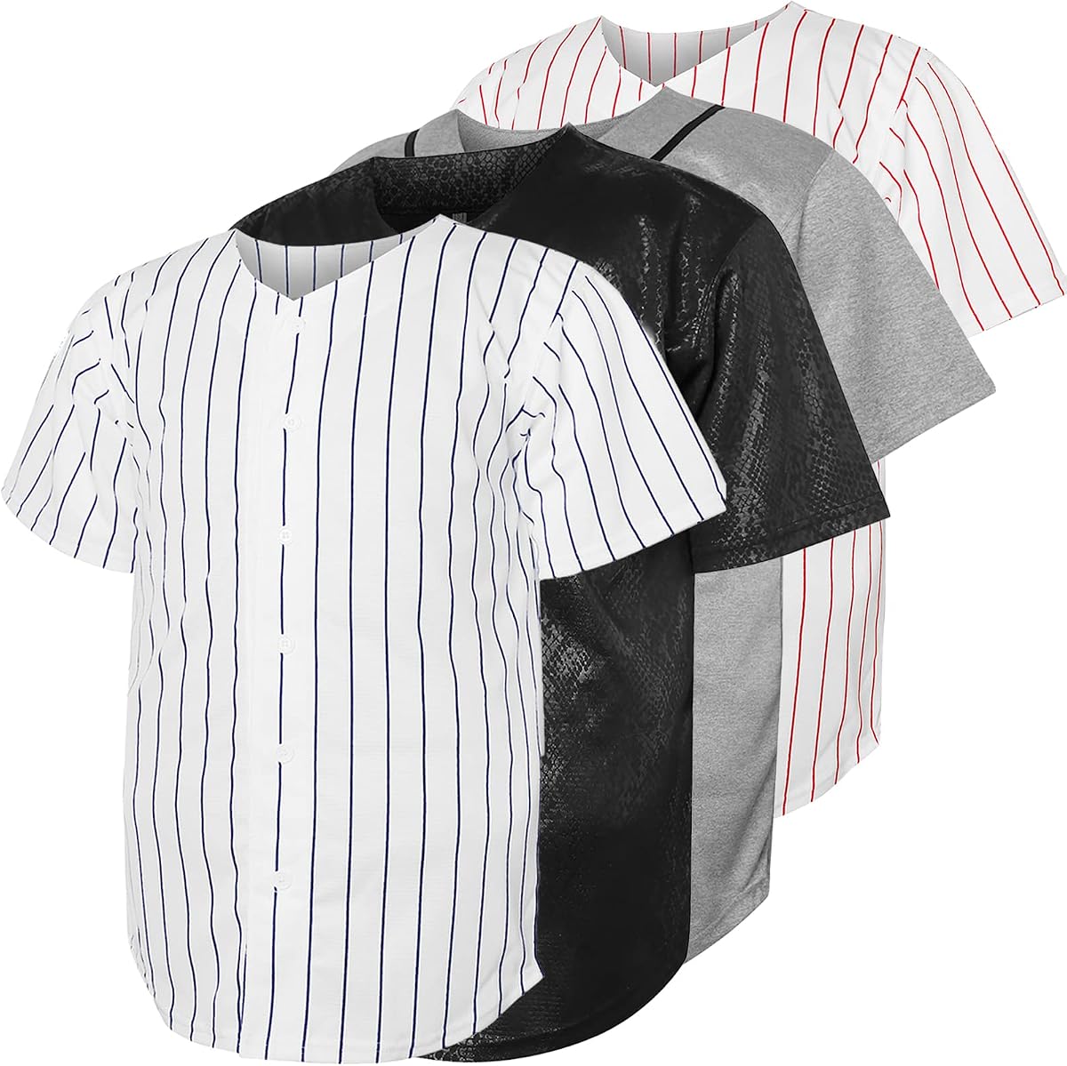 Blank Baseball Button Down Jersey Plain Short Sleeve Hipster Hip Hop T Shirts Jersey