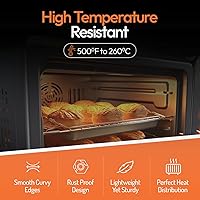 Vista 3 de Tiger Chef Full Size 18 x 26 inch Aluminum Sheet Pan Commercial Bakery Equipment Cake Pans 19 Gauge 12 Pack