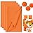 Koogel 330 Sheets Orange Tissue Paper Bulk, 14 x 10 Inch Gift Wrapping Tissue Paper for Halloween Wedding Birthday DIY Crafts Art Project