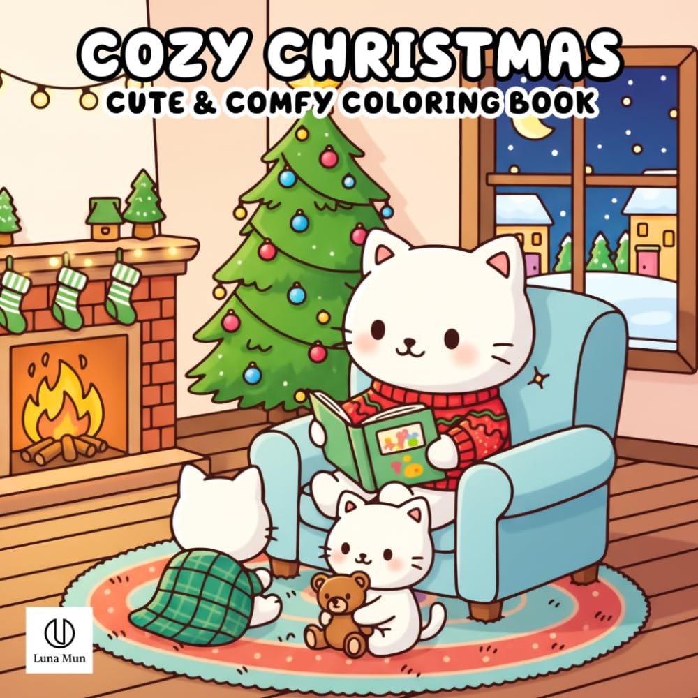 Cozy Christmas Coloring Book: Adorable Holiday Scenes, Warm Winter Moments, and Heartwarming Christmas Cheer to Color