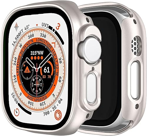 Miimall Funda para Apple Watch Ultra 1 2 3 de 1.929 in de policarbonato duro sin protector de pantalla, delgada, ligera a prueba de golpes para