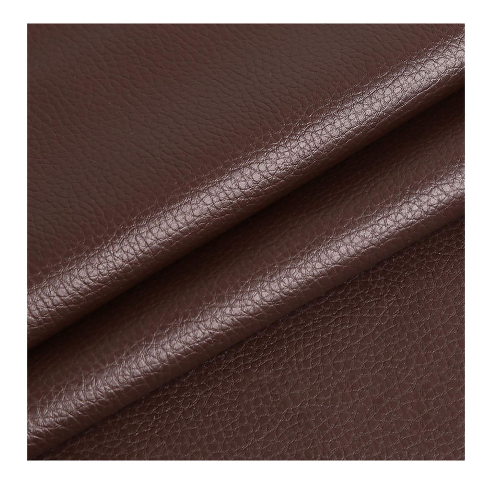 Tissu simili cuir imperméable marron foncé pour canapé et rénovation de meubles de salon