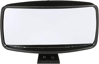 SEACHOICE Universal Boat Mirror, 8 in. X 4 in. Convex Safety Glass, Black ABS Plastic Housing