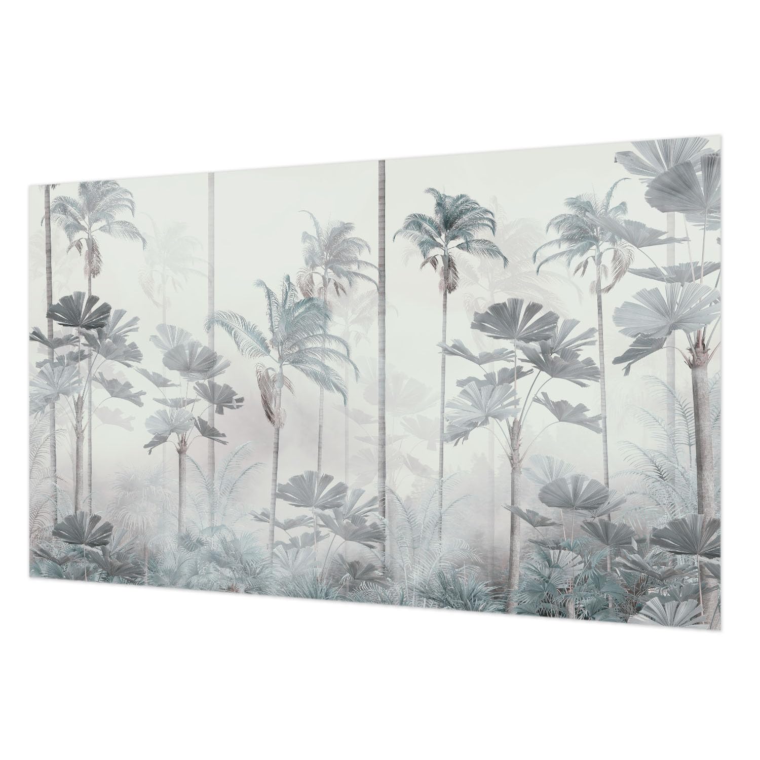 Papier peint mural intissé paysage tropical 416x254 cm décor de salon avec colle incluse