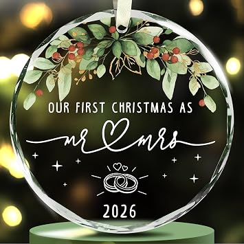 NewEleven Easter Couples - Mr and Mrs, Just Married Couple, Newlywed - Wedding Ornament, Meaningful Gift from Friend, Family - Valentines Day Ornament