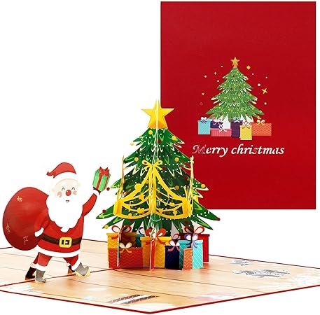Amazon クリスマス メッセージカード グリーティングカード 3d立体 ポップアップカード 感謝カード 祝福カード メリークリスマス 手作りの贈り物 お祝いカード クリスマス飾り ミニカード付き サンタクロースとクリスマスツリー グリーティングカード 文房具 Amazon クリスマス メッセージカード グリーティングカード 3d立体 ポップアップカード 感謝カード 祝福カード メリークリスマス 手作りの贈り物 お祝いカード クリスマス飾り ミニカード付き サンタクロースとクリスマスツリー グリーティングカード 文房具