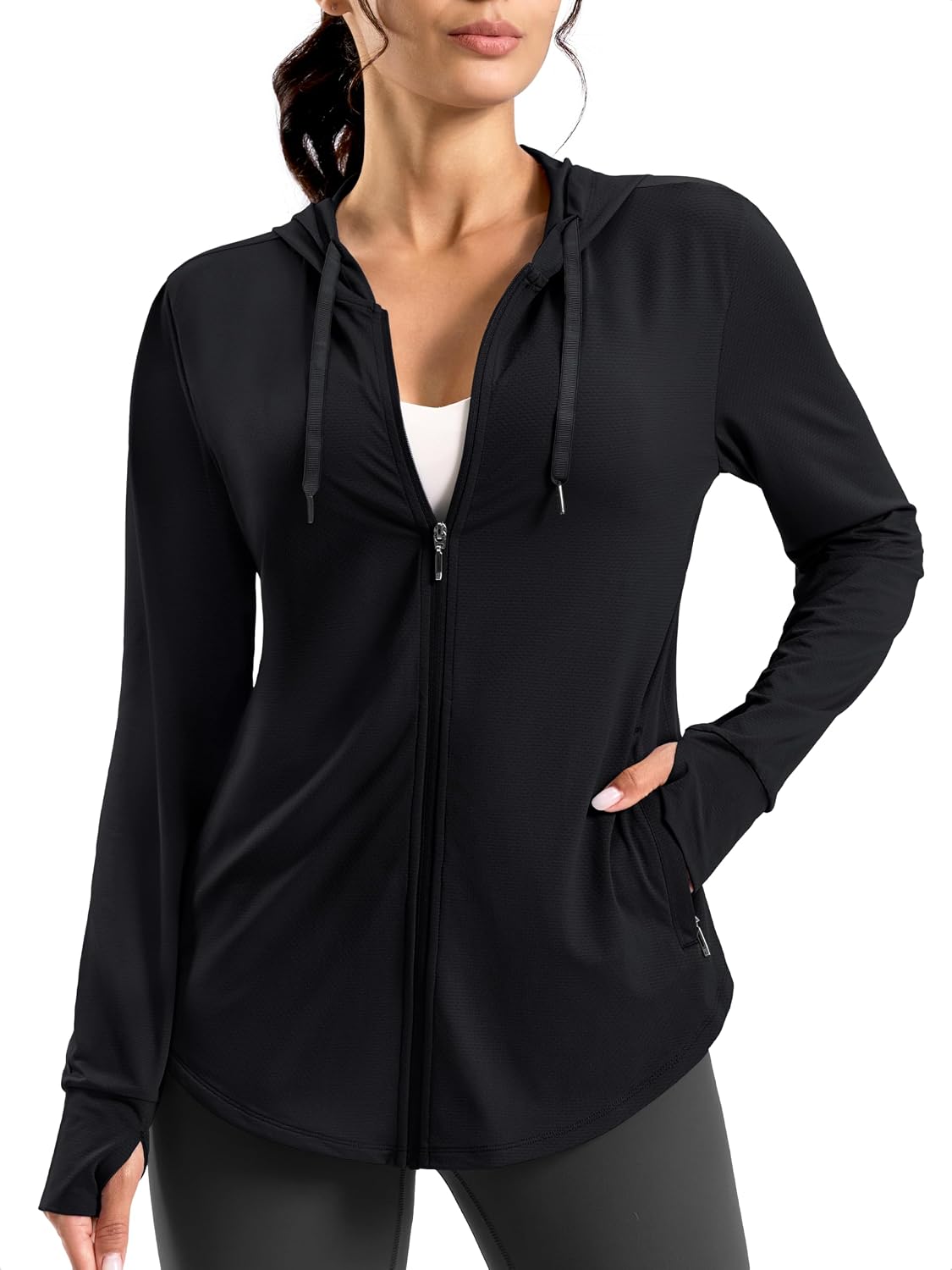 G Gradual Women's Sun Protection Jackets Lightweight Zip Up Hoodies