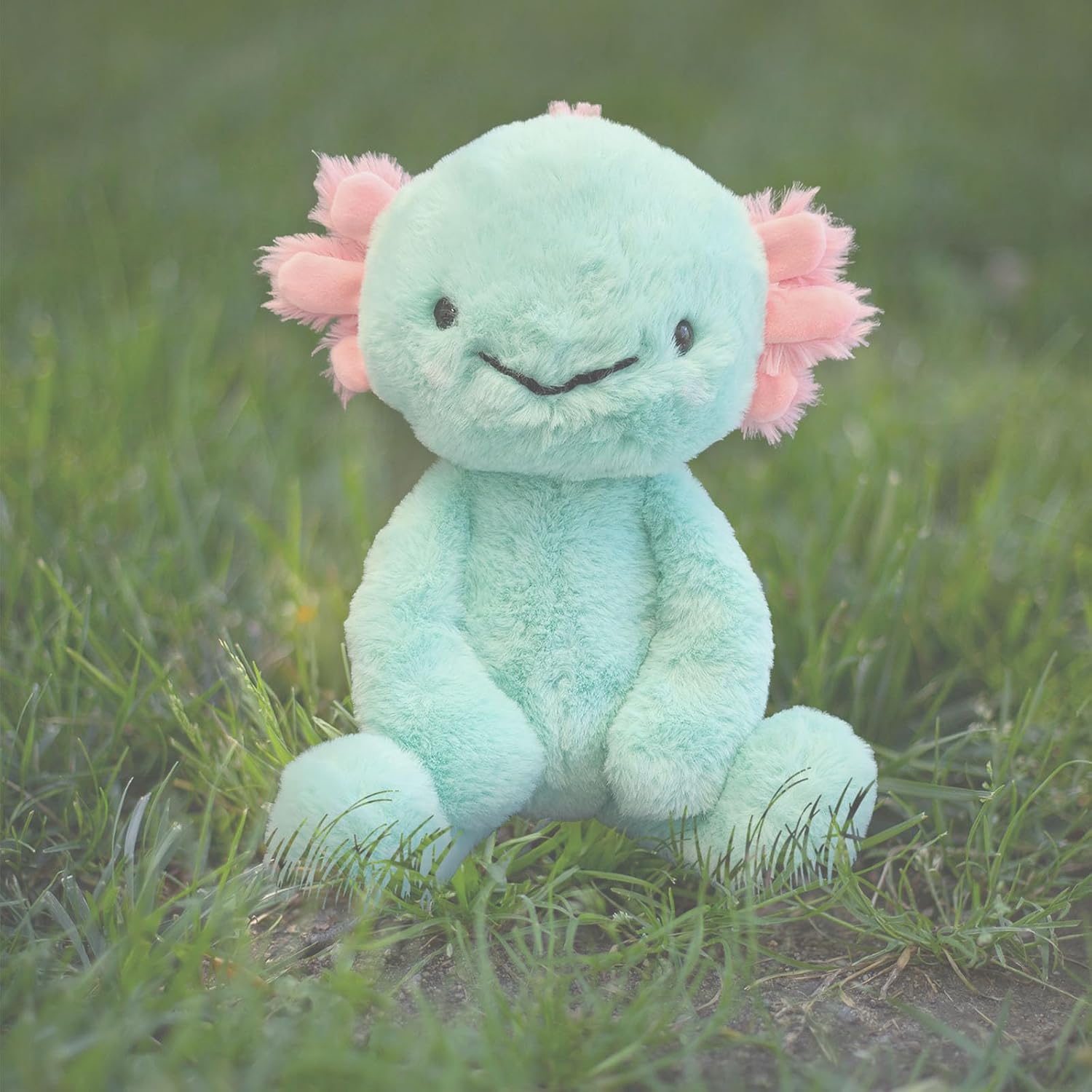 World's Softest Plush Stuffed Animal for Baby, Toddler, Kids, Adults - Adorable Toy Made from Kid-Friendly, Quality Materials - Lushee Aqua Axie Axolotl 16"