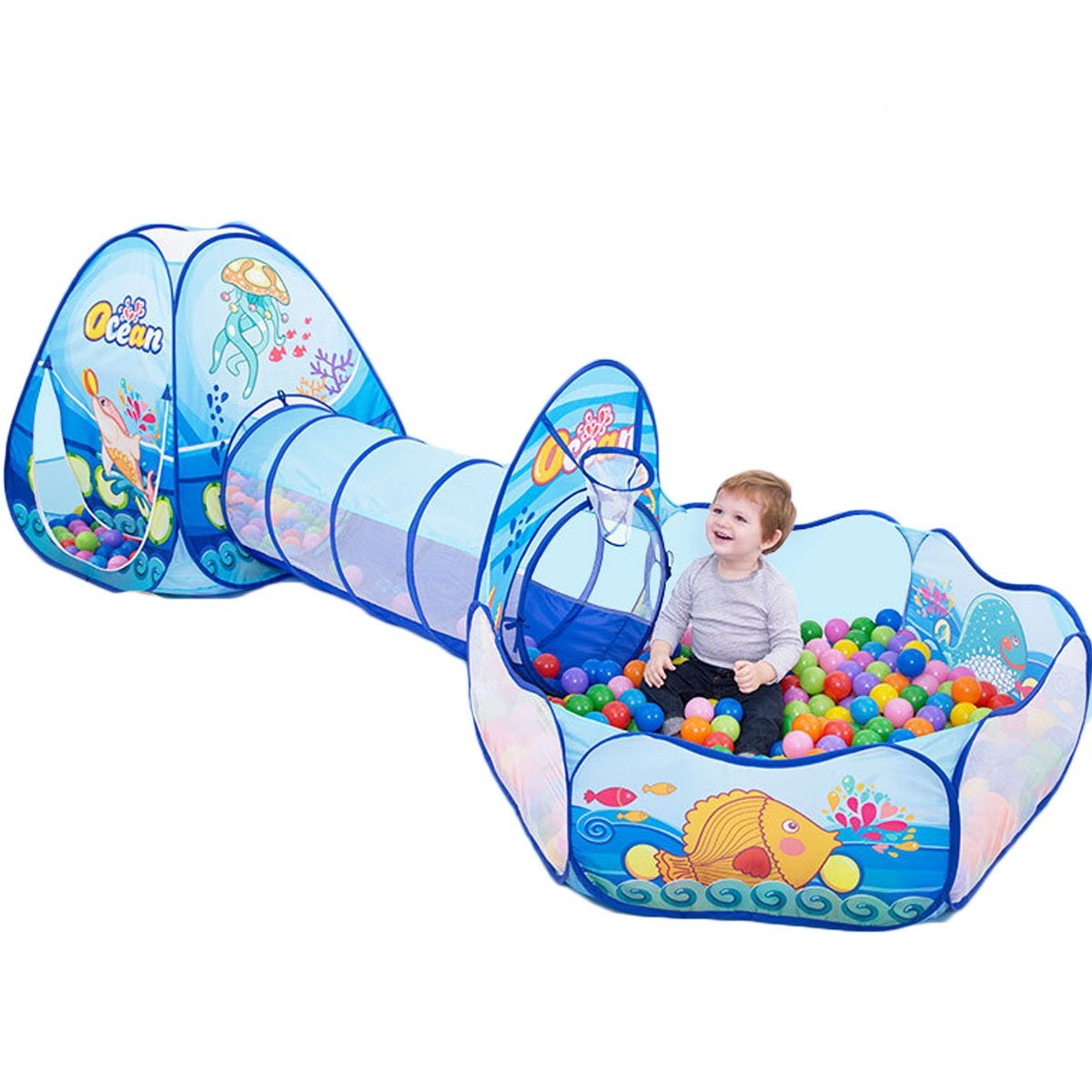 play tent crawl tunnel