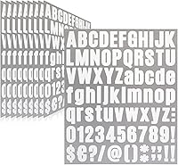 Vista 49 de 500 piezas de 10 hojas de calcomanías de letras, calcomanías de números de buzón de vinilo autoadhesivas impermeables, calcomanías de números