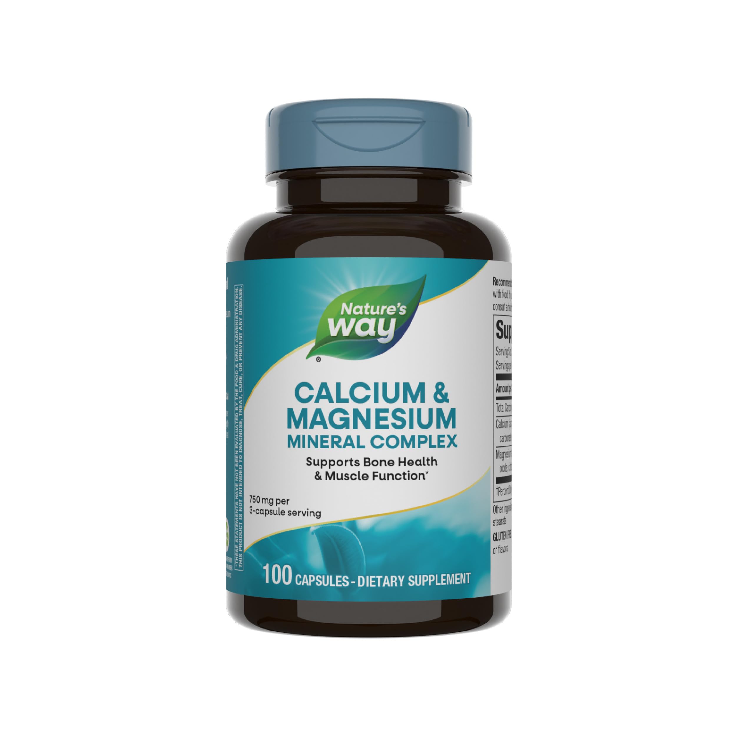 Natures Way Calcium + Magnesium 100 Capsules