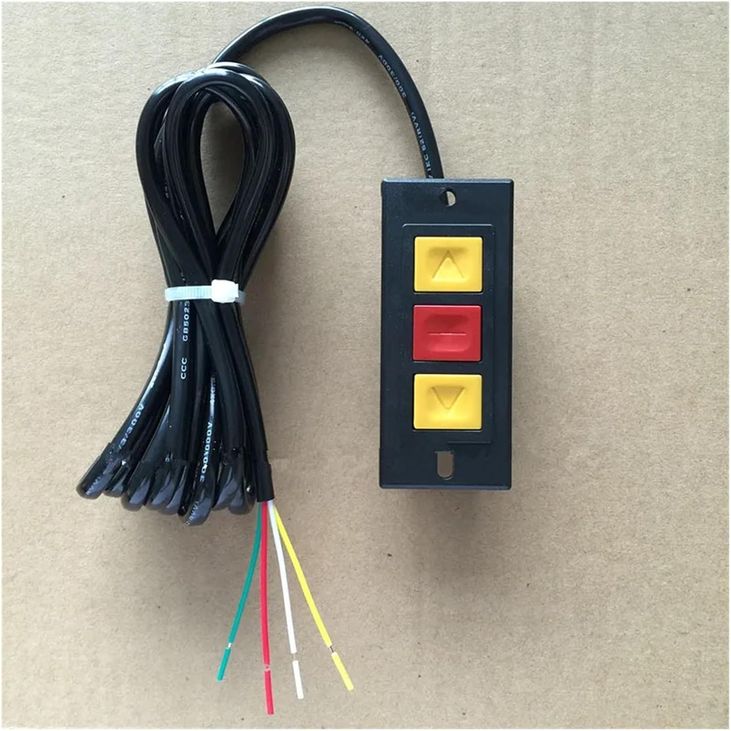 Button Switch Rolling Door up to Stop 3 Button Black Shell Button Switch with line