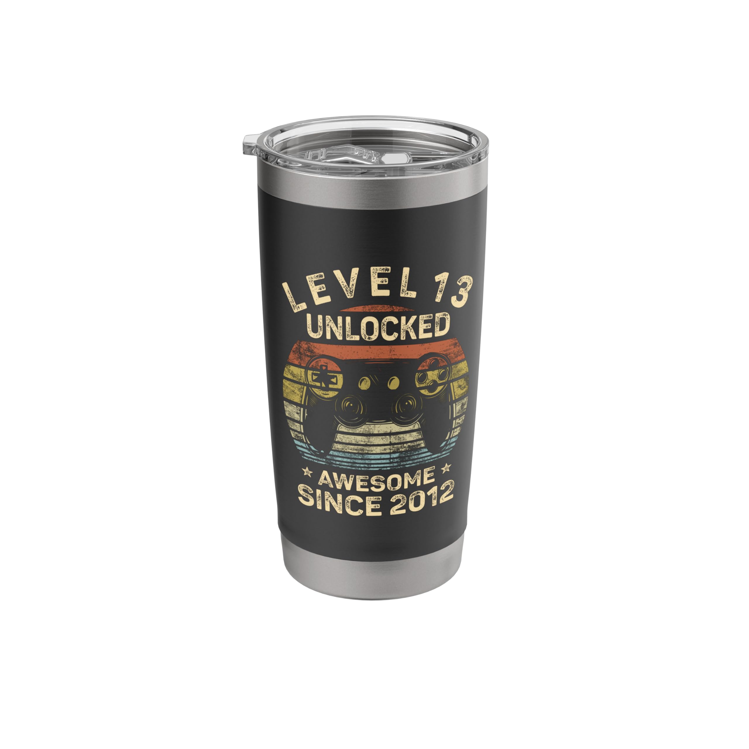 Level 13 Unlocked 13th Birthday 13 Year Old Gifts Gamer Bday Stainless Steel Insulated Tumbler