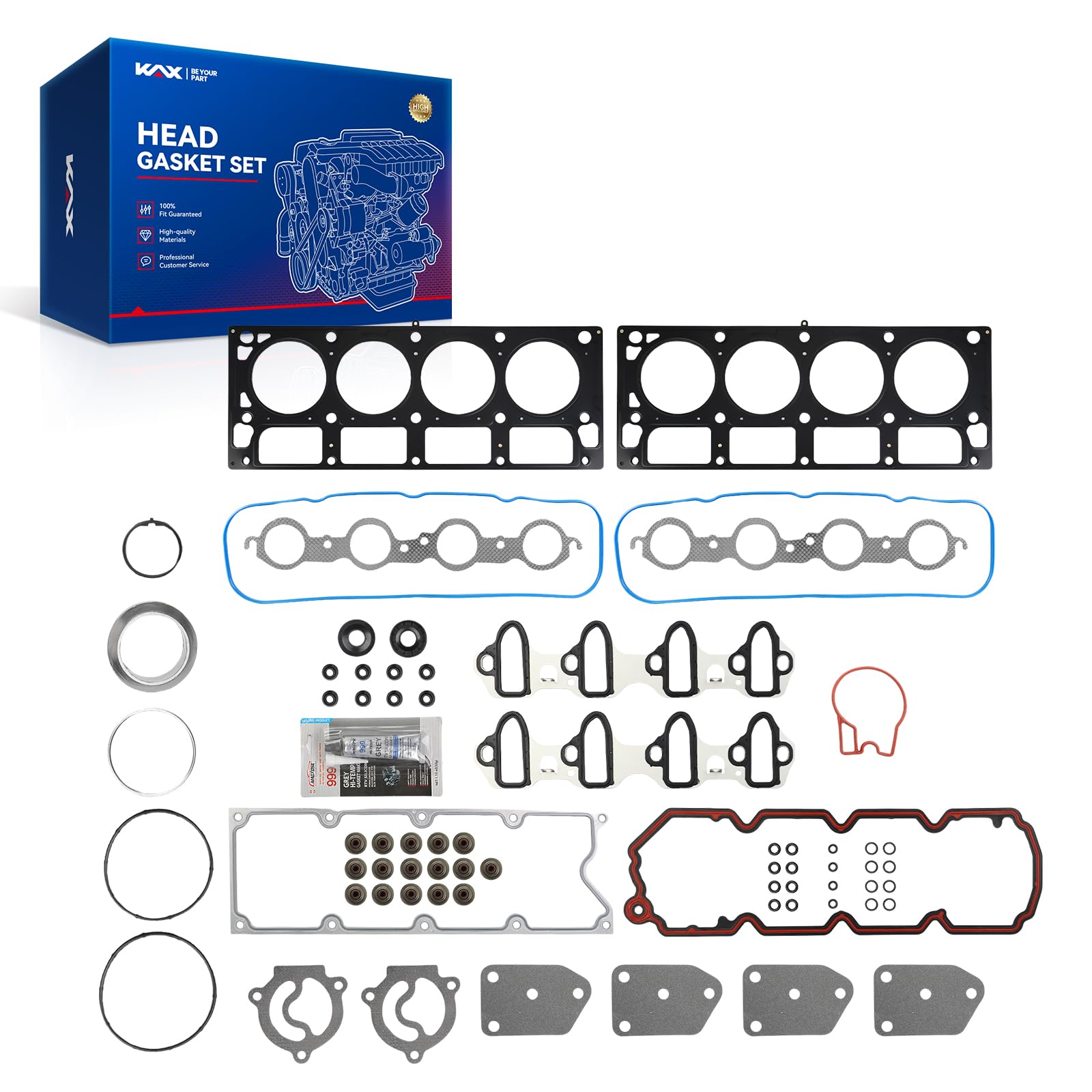 KAX Engine Cylinder Head Gasket Set Fit for Chevy Avalanche 2007-2013 5.3L