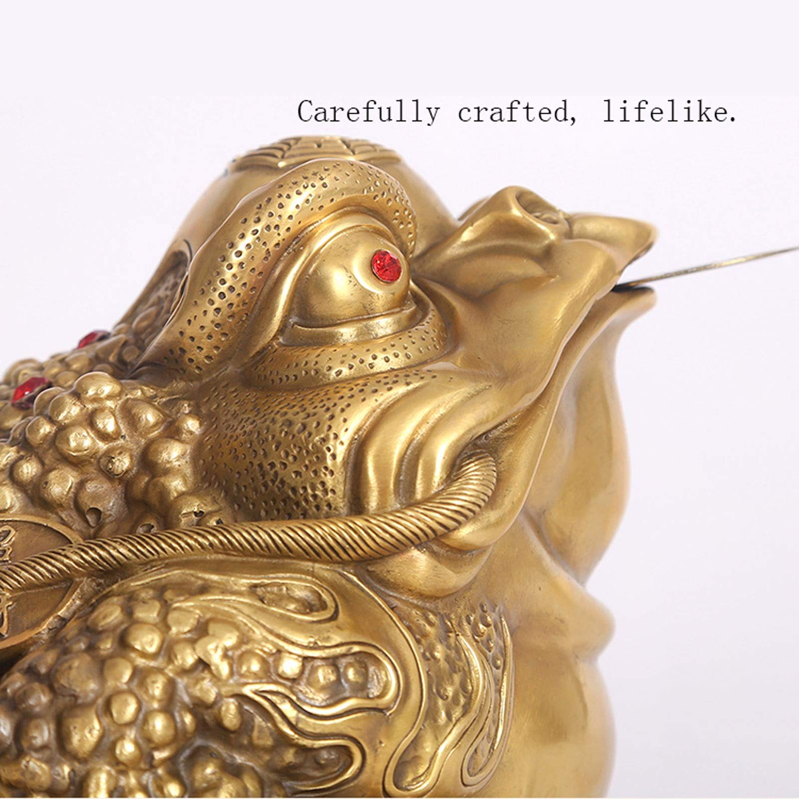 ouvrages d'art Sculptures Feng Shui argent chinois chinois chanceux trois pattes de la richesse en bronze bassin de bassin attirer la richesse de bonne chance à la maison décoration de bureau cadeau S