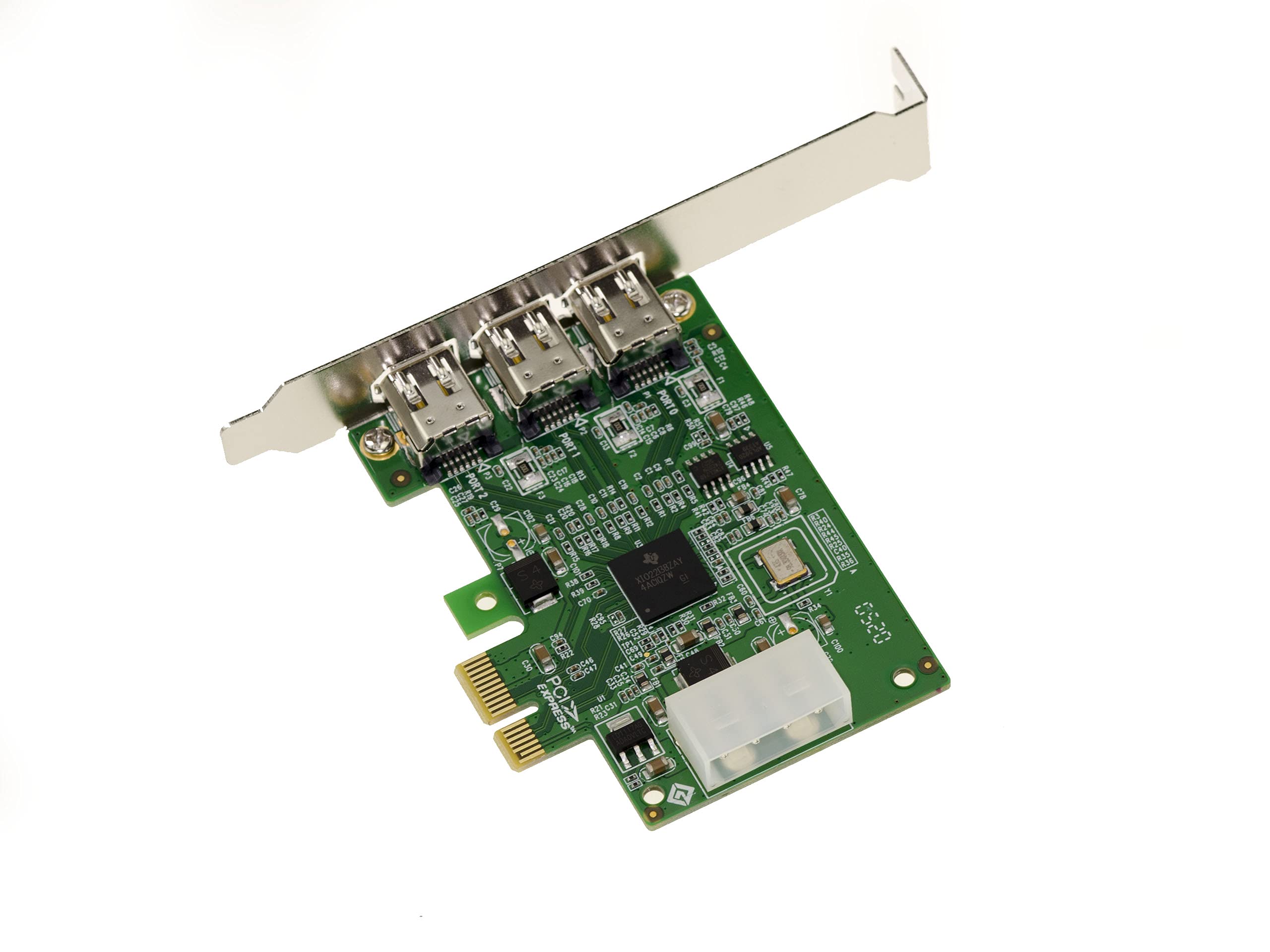 KALEA-INFORMATIQUE Carte PCIe FireWire 400 3 Ports TI XIO2213B | Carte PCIe FireWire 400 3 ports avec chipset TI XIO2213B