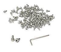 Vista 37 de iexcell 25 piezas M4 x 60/65/70/75/3.150 in paso de rosca 0.028 in acero inoxidable 304 cabeza hexagonal Tornillos Tornillos surtido Kit