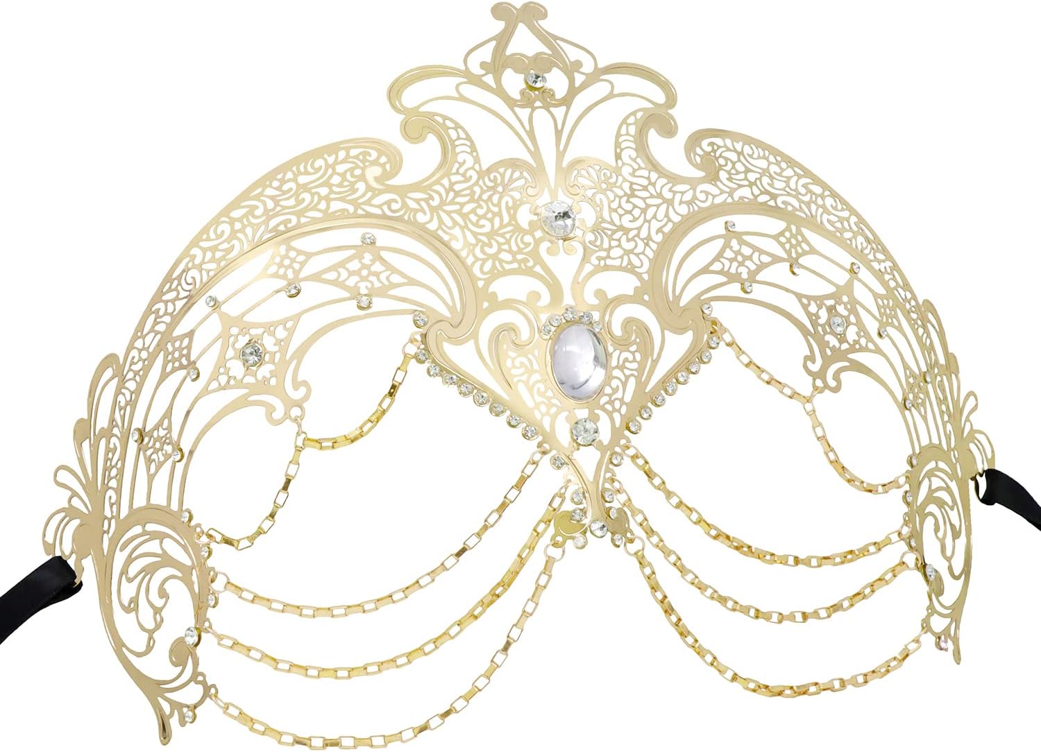 Thmyo Women's Masquerade Laser Cut Metal Venetian Pretty Halloween Costume Mask - Image 5