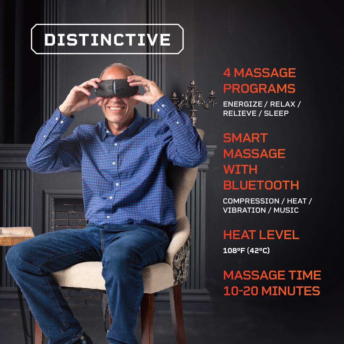 LifePro Smart Electric Eye Massager with Heat Vibration Air Compression