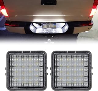 18-SMD LED License Plate Light Tag Lamp Replacement for Tacoma 2016-2022 & Tundra 2014-2021 Pickup Truck 6000K Diamond White 2-Pieces Tag Lights Assembly, Replace OEM part# 812700C040